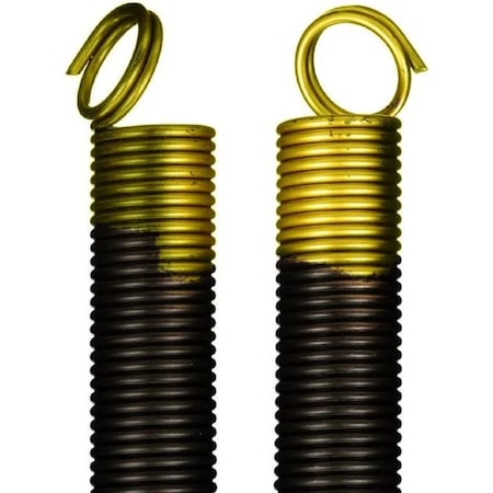 130 Lb. Heavy-Duty Double-Looped Garage Door Extension Spring 2-Pack - YELLOW